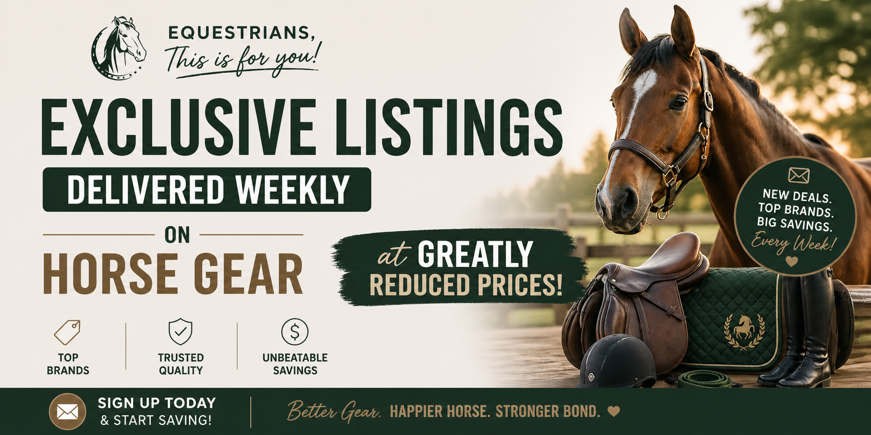 Unlock Great Discount for Horse & Rider Gear!